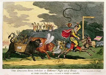 Der spanische Stier brach aus oder Josephs Flucht aus Spanien, September 1808